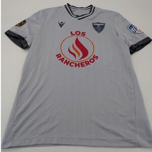 Macron Victory Jersey Men's Large Grey Short Sleeves 2025/26 Springfield FC UPSL